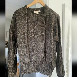 Michael Kors Animal Print Top Blouse